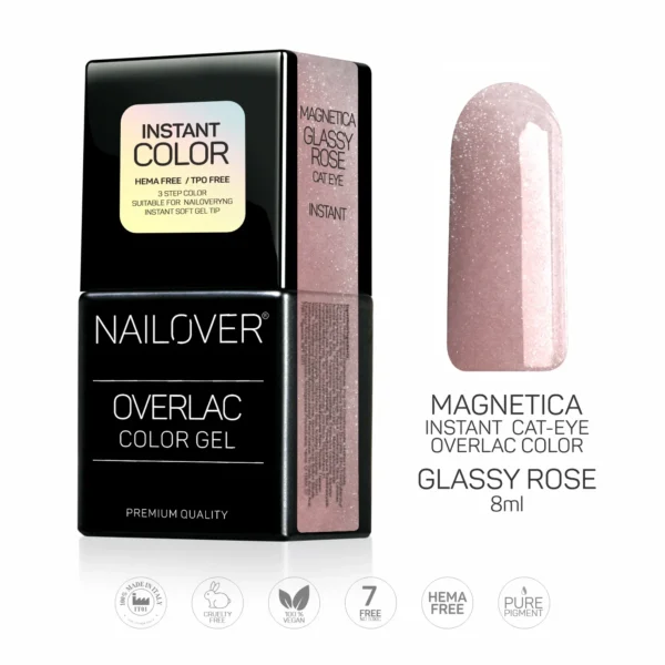 MAGNETICA OVERLAC – ROSE GLASSY – 8 ML 3