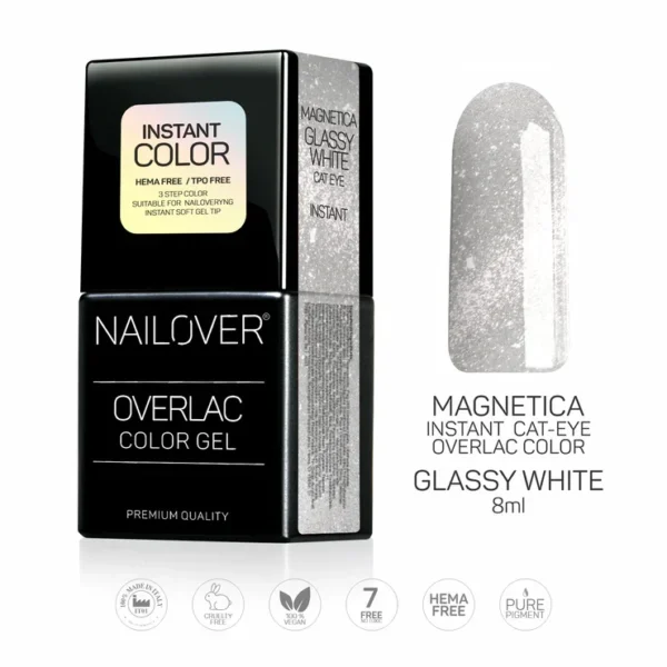 MAGNETICA OVERLAC – WHITE GLASSY – 8 ML 2