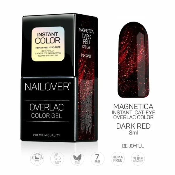 MAGNETICA OVERLAC – DARK RED – 8 ML 2