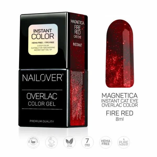 MAGNETICA OVERLAC GELLACK RED 8 ML 3
